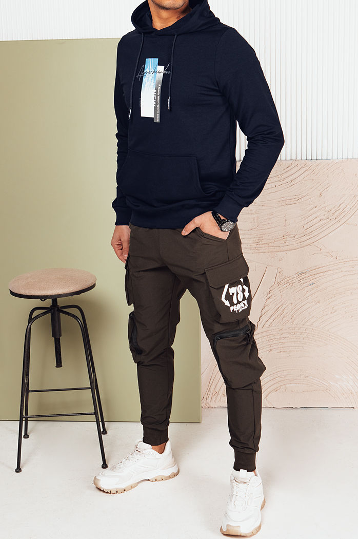 Herren Kapuzenpullover Farbe Dunkelblau DSTREET BX5727