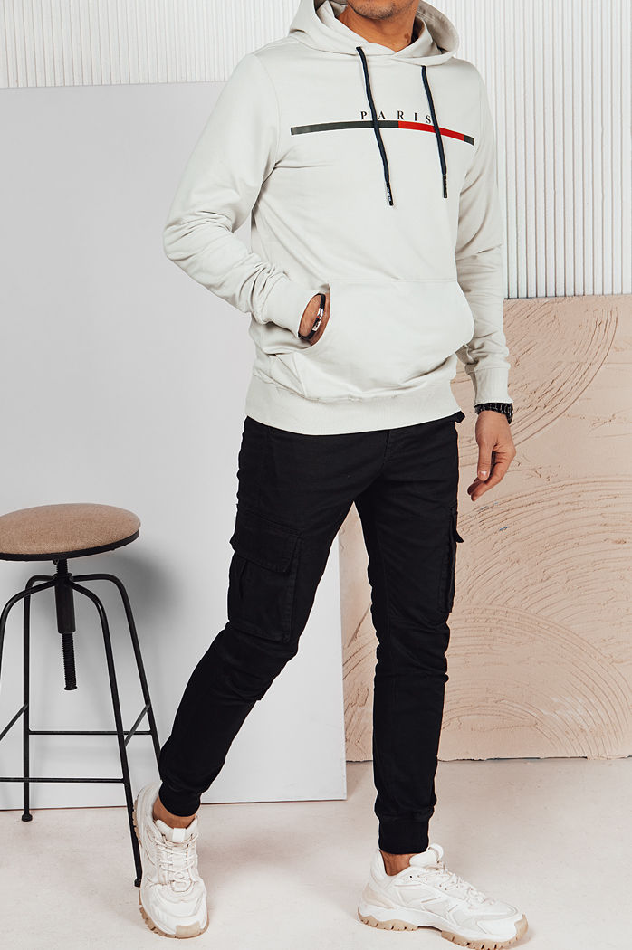 Herren Sweatshirt mit Aufdruck Farbe Grau DSTREET BX5729