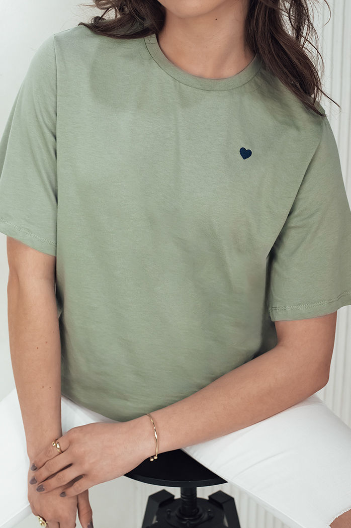 MILOV Damen-T-Shirt dunkelgrün Dstreet RY2570