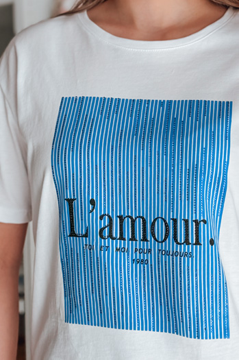 Damen LAMOUR T-shirt weiß Dstreet RY2587