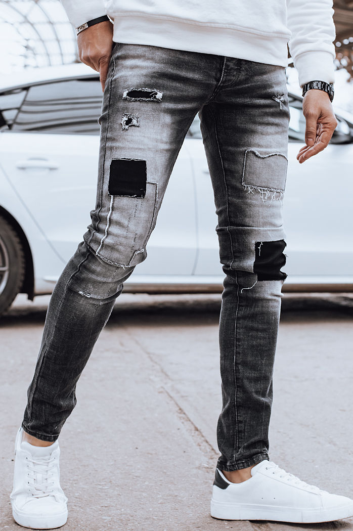 Herren Jeanshosen Farbe Grau DSTREET UX4293
