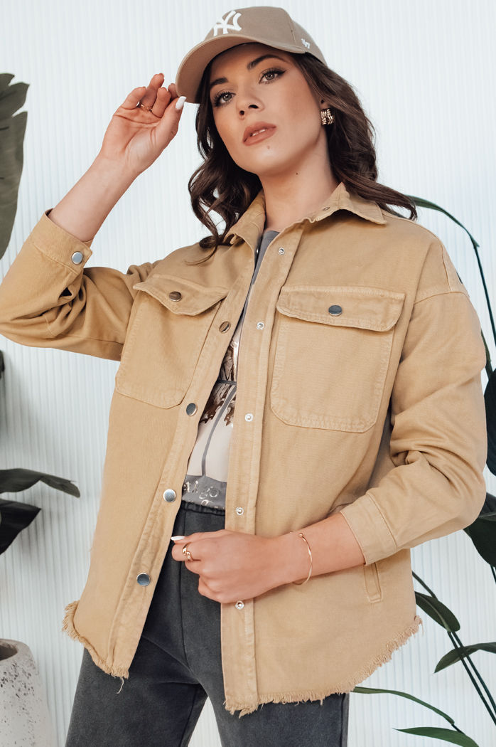 Damen Hemdjacke RAWEY Farbe Beige DSTREET TY4308