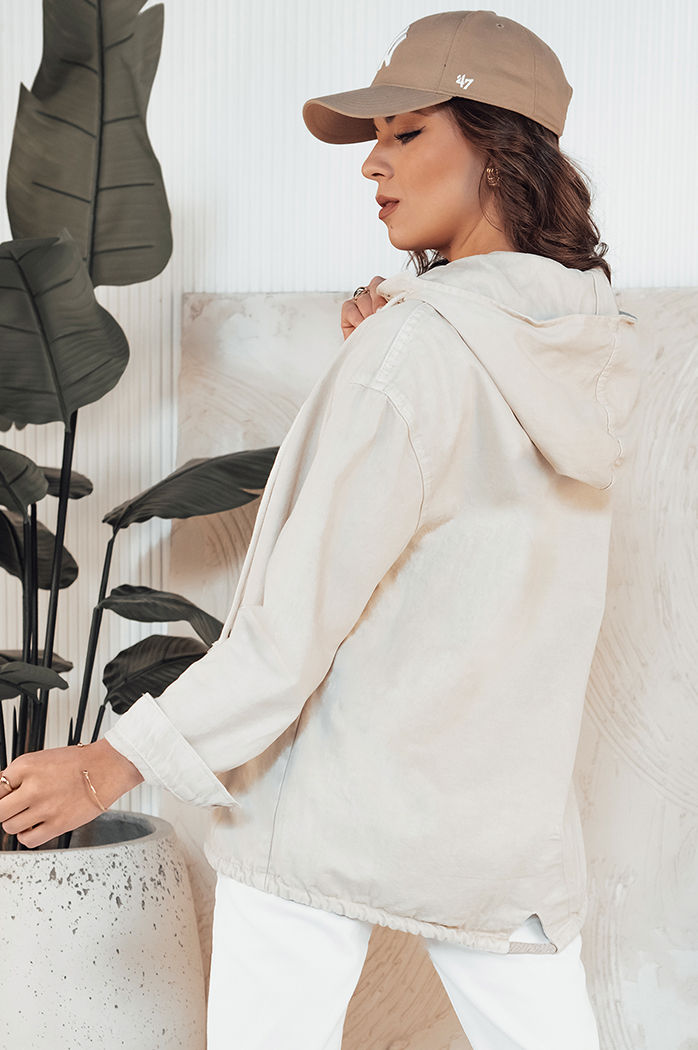 Damen Jeansjacke LASANAS Farbe Hellbeige DSTREET TY4314