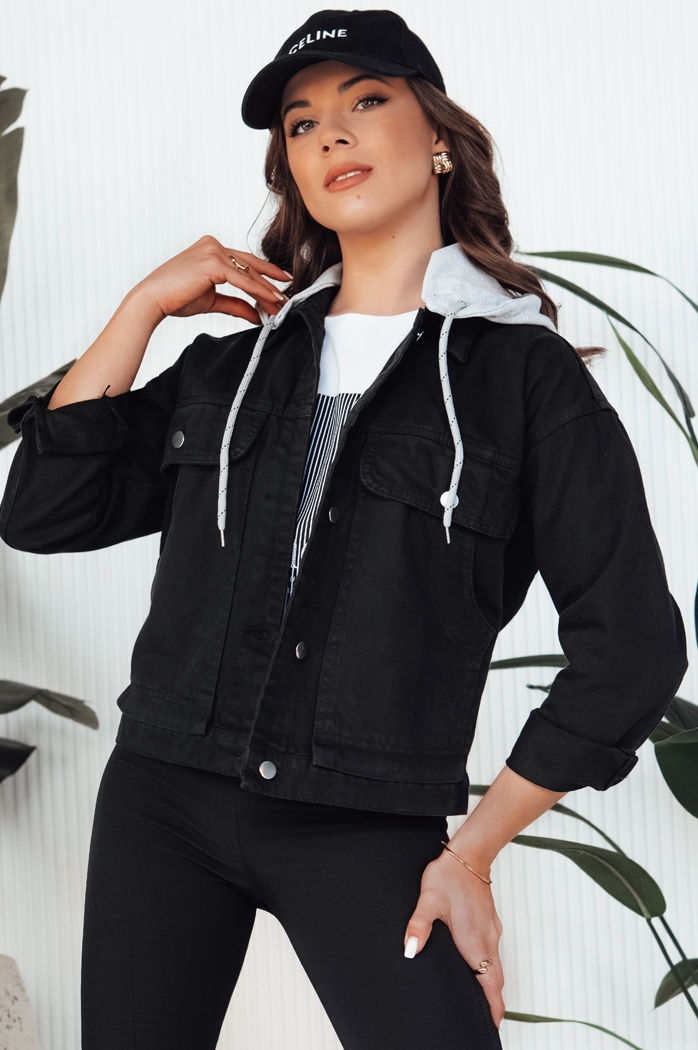 Damen Jeansjacke ASFA Farbe Schwarz DSTREET TY4316