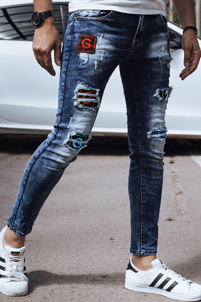 Blaue Denim-Hose für Männer Dstreet UX4324