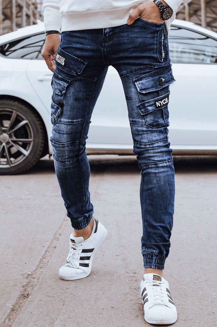 Herren Cargohosen Farbe Blau DSTREET UX4329