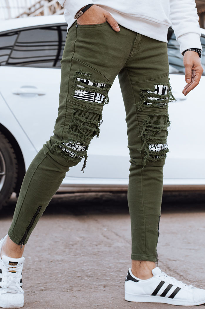 Herren Cargohosen Farbe Grün DSTREET UX4334