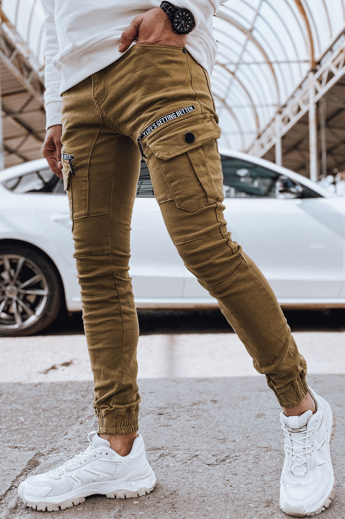 Herren Cargohosen Farbe Camel DSTREET UX4360