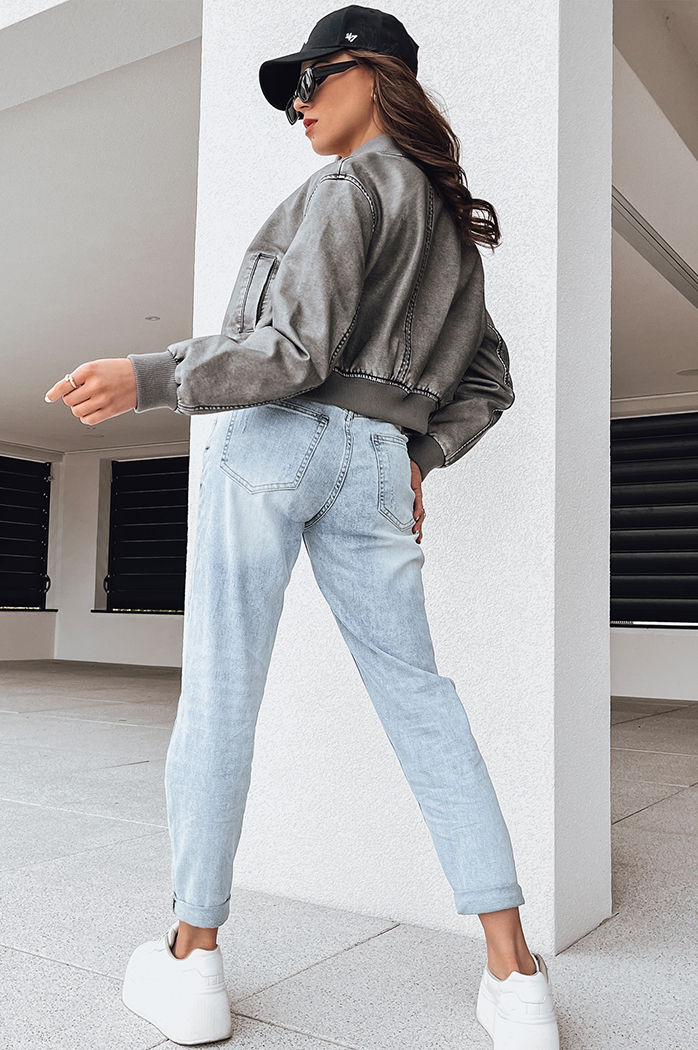 Damen Bomberjacke SANTOL Farbe Grau DSTREET TY4340