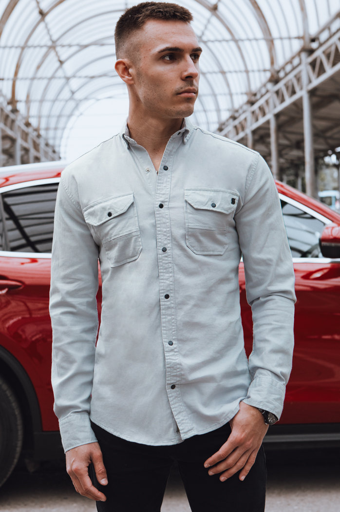Herren Jeanshemd Farbe Blau DSTREET DX2578