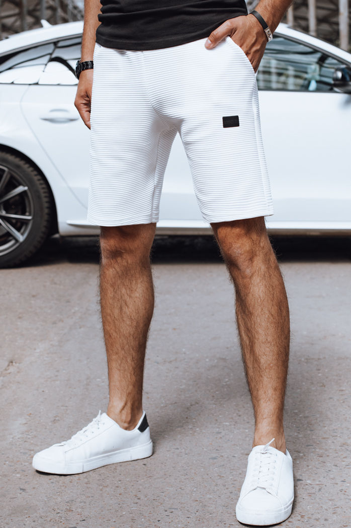 Herren Sport Shorts Farbe Weiß DSTREET SX2384
