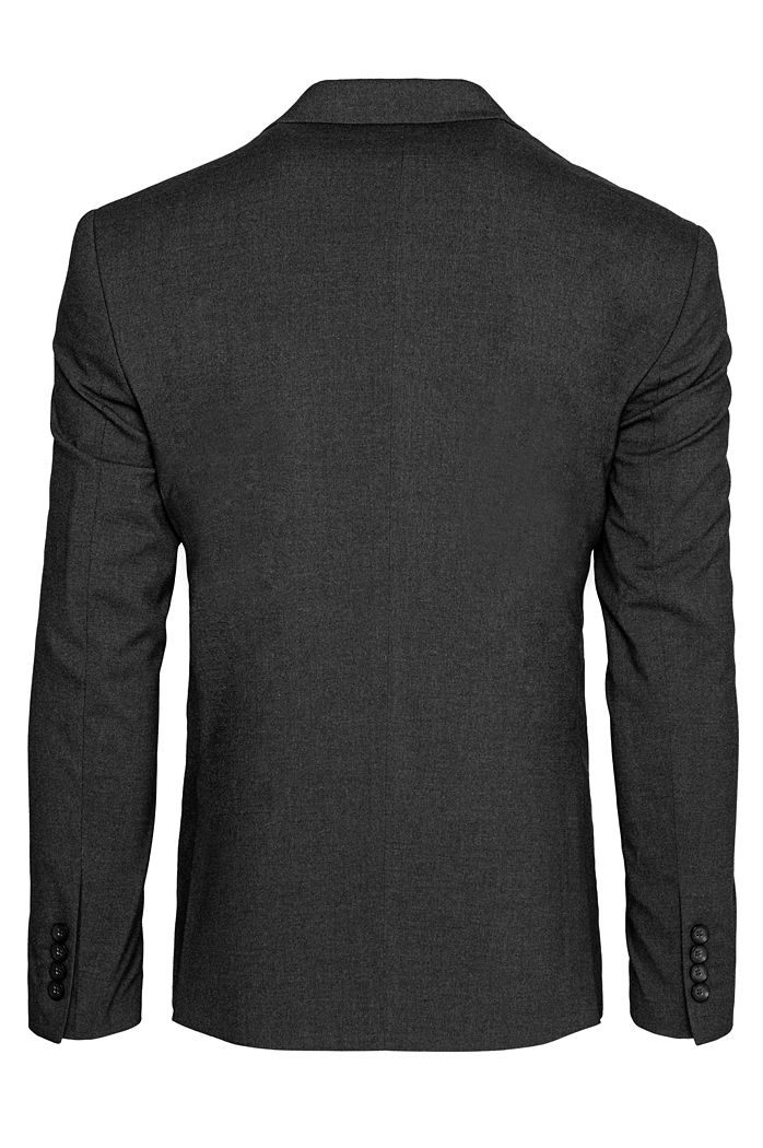 Einreihiger dunkelgrauer Blazer für Herren Dstreet MX0617