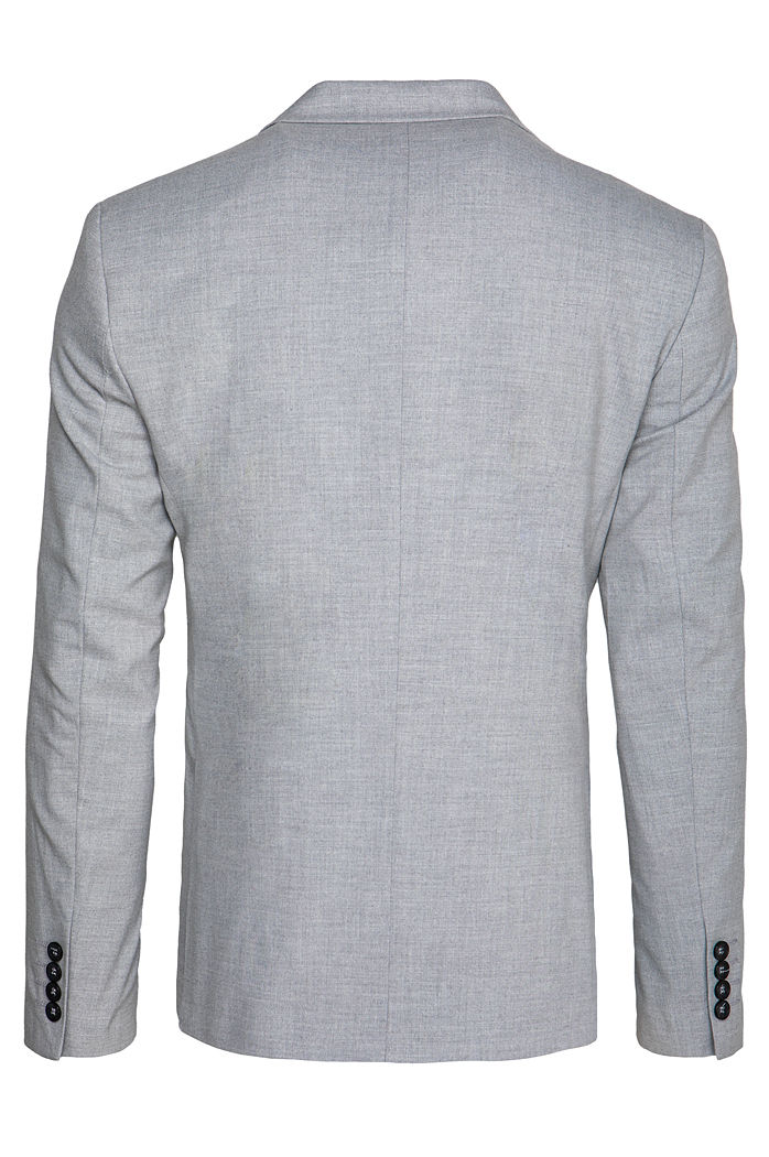 Einreihiger hellgrauer Blazer für Herren Dstreet MX0618