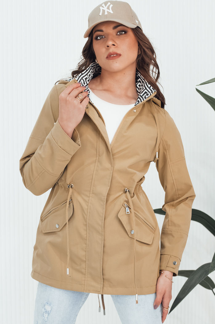 Damen Parka AVELIN Farbe Dunkelbeige DSTREET TY4347