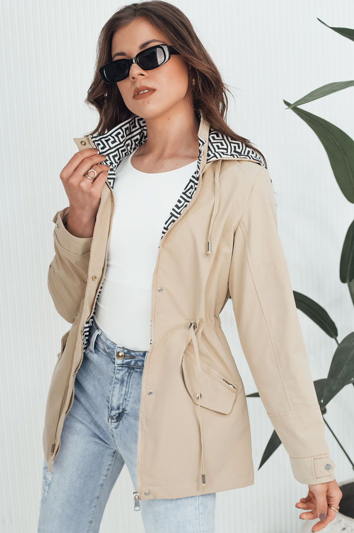 Damen Parka AVELIN Farbe Beige DSTREET TY4348