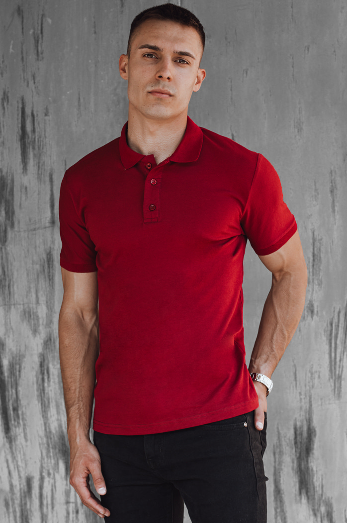 Herren Poloshirt Farbe Weinrot DSTREET PX0607