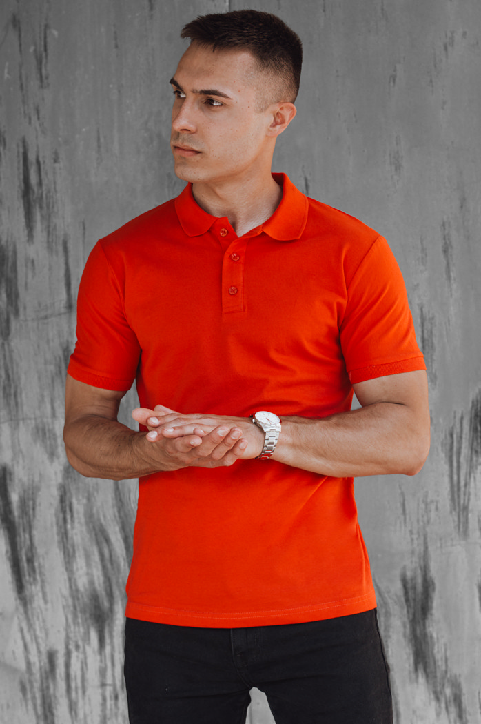 Herren Poloshirt Farbe Orange DSTREET PX0609
