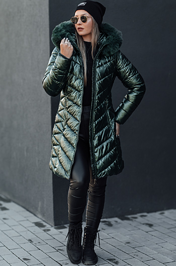 Gesteppte Damen-Winterjacke BELLATRIX grün Dstreet TY4591