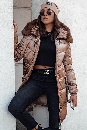 Damen ULTRAWAY Steppjacke mit Kapuze gelb Dstreet TY4644