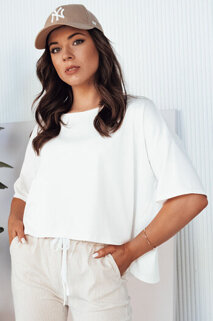 Damen Bluse mit kurze Ärmeln ARRIWA Farbe Ecru DSTREET RY2507