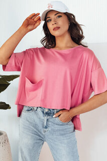 Damen Bluse mit kurze Ärmeln ARRIWA Farbe Rosa DSTREET RY2508