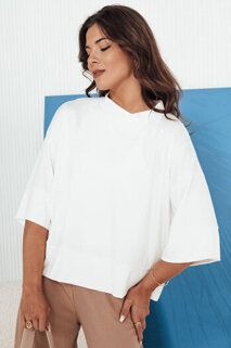 Damen Bluse mit kurze Ärmeln CHARMA Farbe Ecru DSTREET RY2476