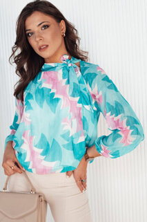 Damen Bluse mit langen Ärmeln MIREL Farbe Minzegrün DSTREET RY2355