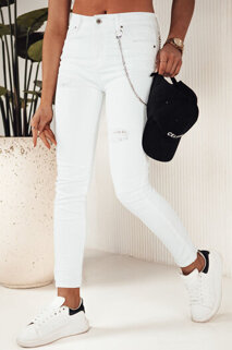 Damen Jeans mit hoher Taille ALEX Farbe Weiß DSTREET UY1878