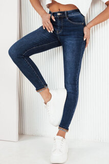 Damen Jeans mit hoher Taille AUBRIS Farbe Blau DSTREET UY1962