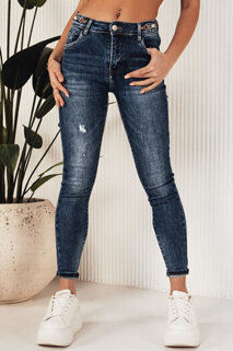 Damen Jeans mit hoher Taille BUSOT Farbe Blau DSTREET UY1907