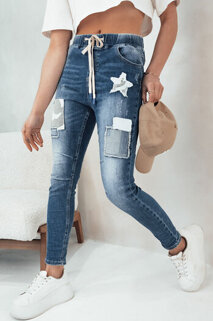 Damen Jeans mit hoher Taille LABISO  Farbe Blau DSTREET UY2092