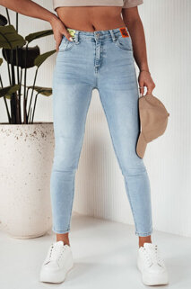 Damen Jeans mit hoher Taille NIRE Farbe Hellblau DSTREET UY1862