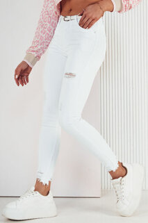 Damen Jeans mit hoher Taille SURIA Farbe Weiß DSTREET UY1927