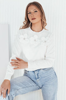 Damen Lange Pullover SOITE Farbe Weiß DSTREET MY2292