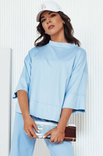 Damen Oversize Bluse CHARMA Farbe Himmelblau DSTREET RY2474