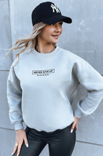 Damen Oversize Sweatshirt NEVER Farbe Grau DSTREET BY1230