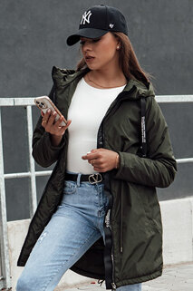 Damen Parka Übergangsjacke mit Kapuze VERCHA grün Dstreet TY4403