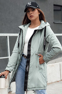 Damen Parka Übergangsjacke mit Kapuze VERCHA grün Dstreet TY4404