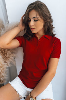 Damen Poloshirt MEGAN  Farbe Rot DSTREET RY2267