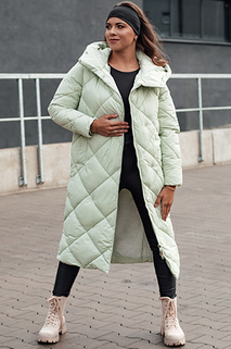 Damen Steppwinterjacke mit Kapuze FEMACOAT grün Dstreet TY4595