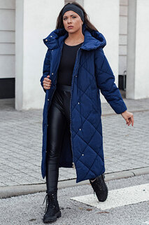 Damen Steppwinterjacke mit Kapuze FEMACOAT navy blau Dstreet TY4596