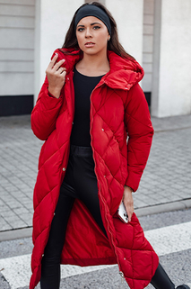 Damen Steppwinterjacke mit Kapuze FEMACOAT rot Dstreet TY4594