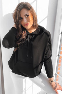 Damen Sweatshirt mit Kapuze BIGI Farbe Schwarz DSTREET BY1180