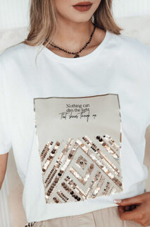 Damen T-shirt mit Aufdruck CENTIA Farbe Weiß DSTREET RY2611