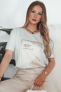 Damen T-shirt mit Aufdruck CHANTE Farbe Grau DSTREET RY2595