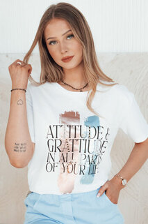 Damen T-shirt mit Aufdruck MISTAL Farbe Weiß DSTREET RY2579