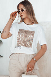 Damen T-shirt mit Aufdruck PISTAN Farbe Weiß DSTREET RY2603