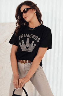 Damen T-shirt mit Aufdruck PRINCY  Farbe Schwarz DSTREET RY2389
