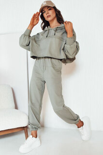 Damen Trainingsanzug-Set BISTAN Farbe Olivegrün DSTREET AY1016