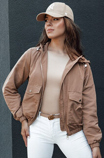 Damen Übergangsjacke mit Kapuze BELIJ camel Dstreet TY4472